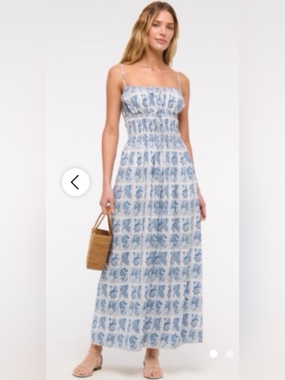 Abercrombie and fitch Mediterranean tile patten maxi dress size S